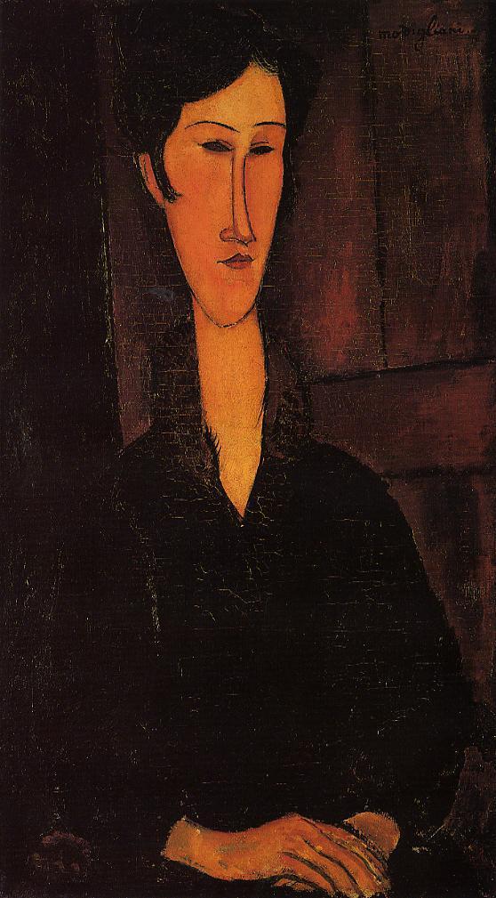 Portrait of Madame Zborowska - Amedeo Modigliani Paintings